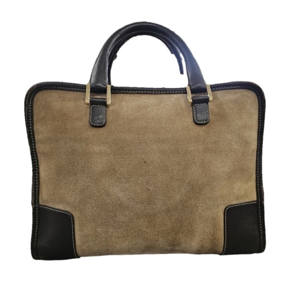 Auth Loewe Amazona 32 Suede Leather Handbag *Super Soft* - Picture 3 of 13